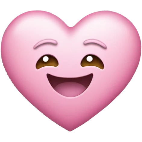 Pink heart with clouds  emoji