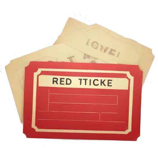 red ticket emoji