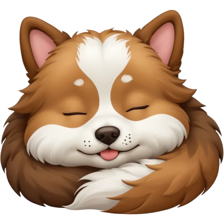 cute doggy sleeping emoji