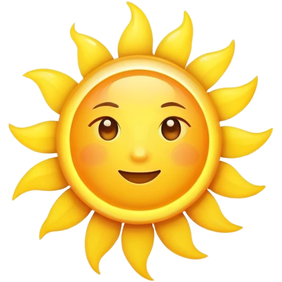 bright sun emoji