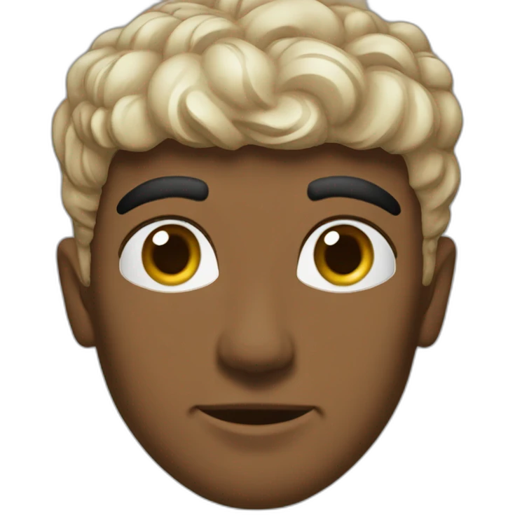 فتى بملامح اسيويه ابيض البشره شعره اسود  emoji