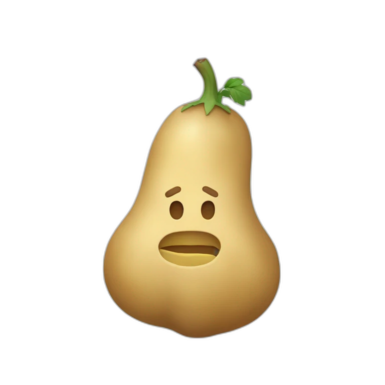 une patate avec des bras en allumettes emoji