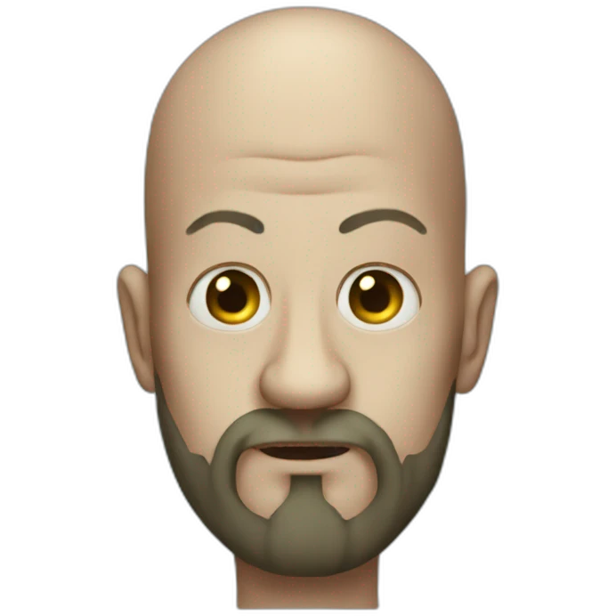 kraken with the face of a bald man emoji