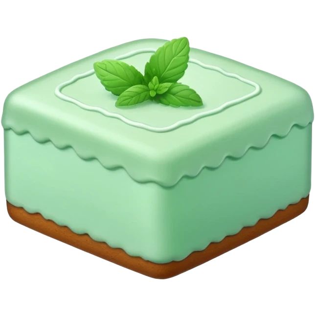 Mint cake emoji