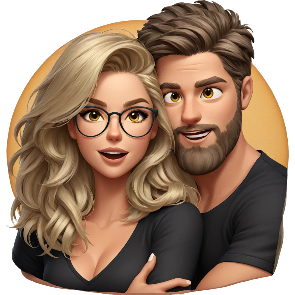 intimate hug between friends emoji