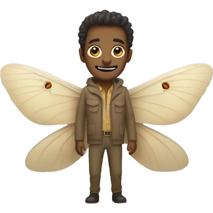 Moth man  emoji