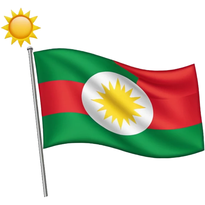 Flag of Iraqi Kurdistan emoji