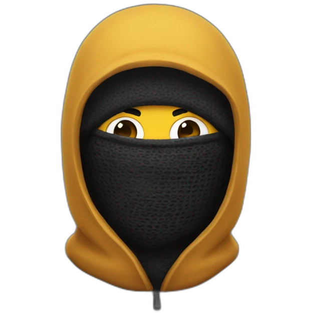 a guy wearing balaclava mask  emoji