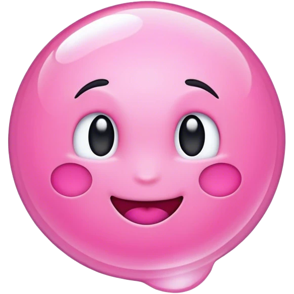 Pink iOS emoji bubble emoji