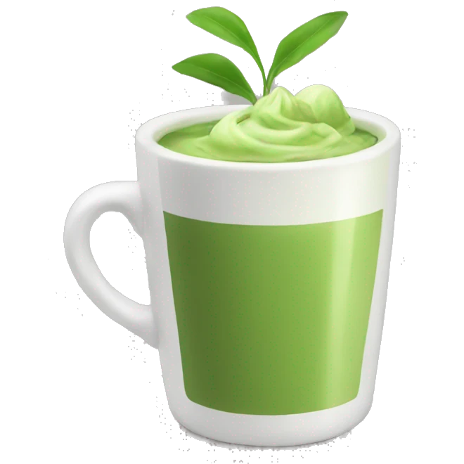 warm matcha emoji