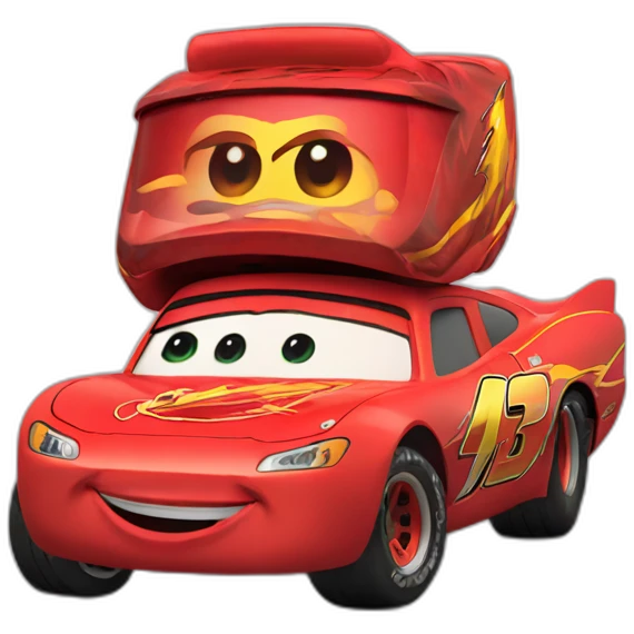 Flash mcqueen 3d emoji