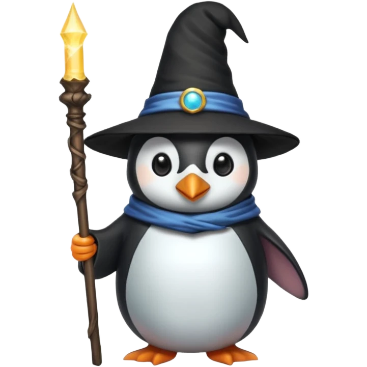Penguin Wizard emoji