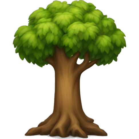 tree on shield emoji