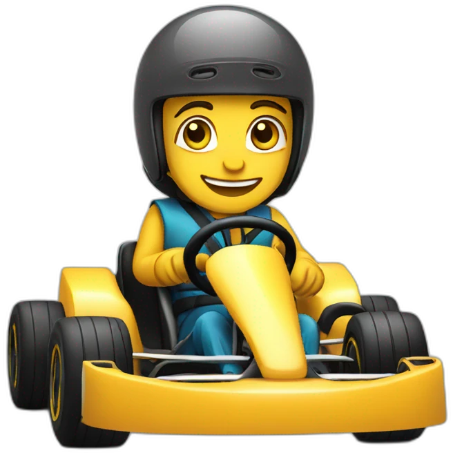 Go karting Arabic figure emoji