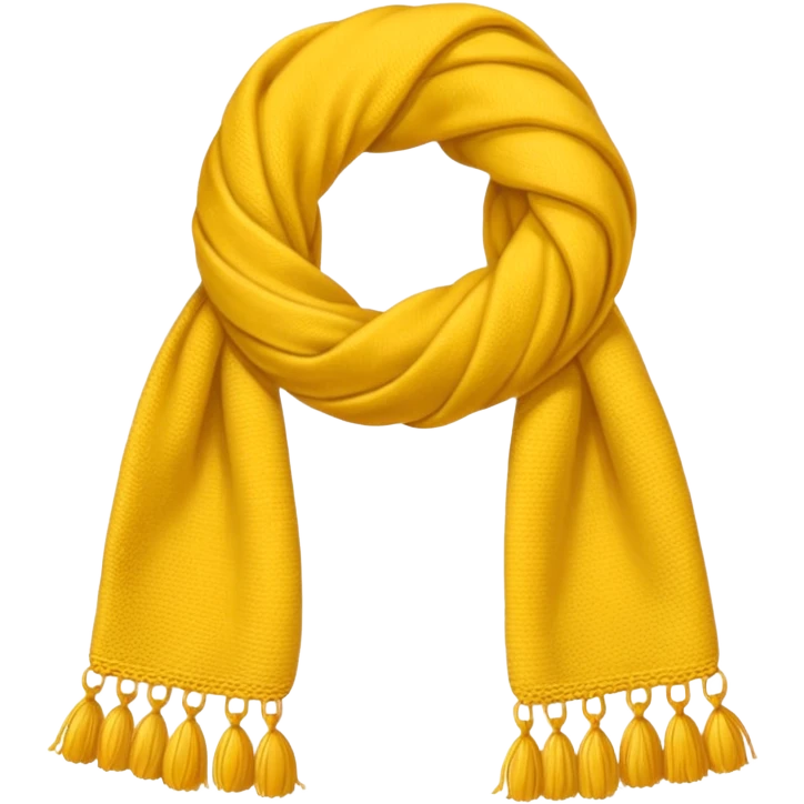 yellow woolen scarf emoji