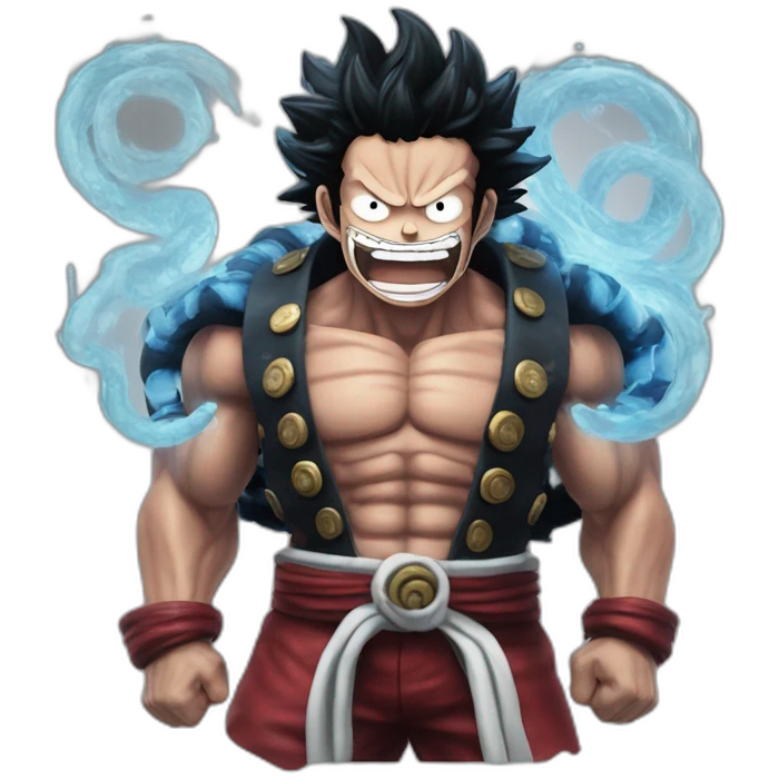 Luffy gear 4 snake man emoji