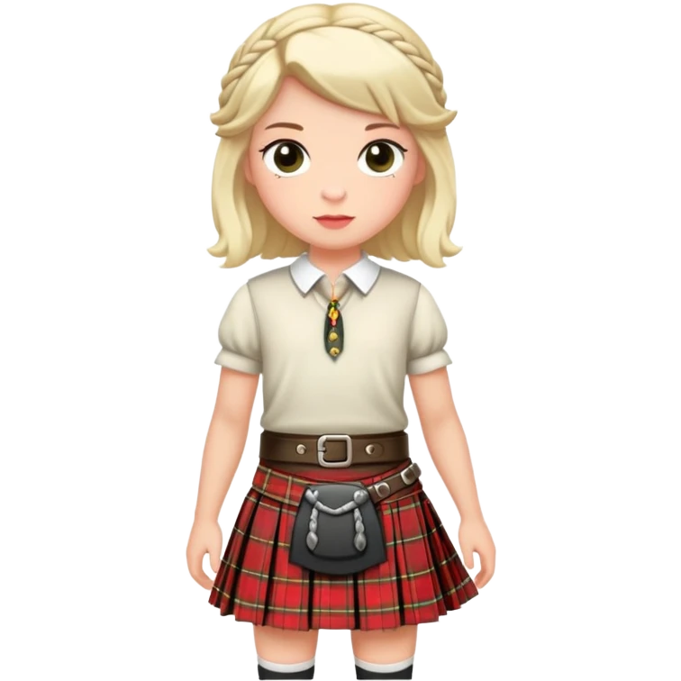 Sissy in a kilt emoji