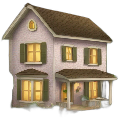 house with garden emoji