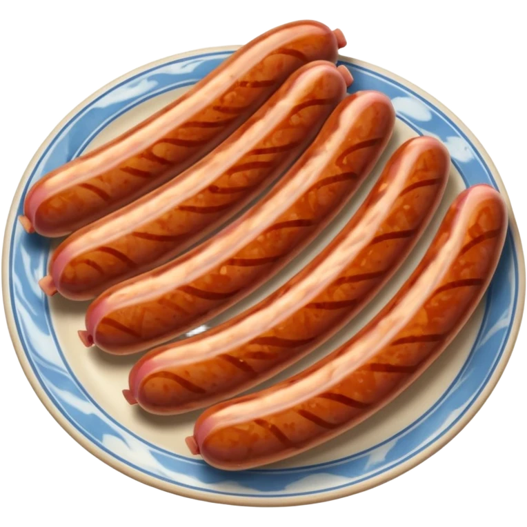 sliced sousage emoji