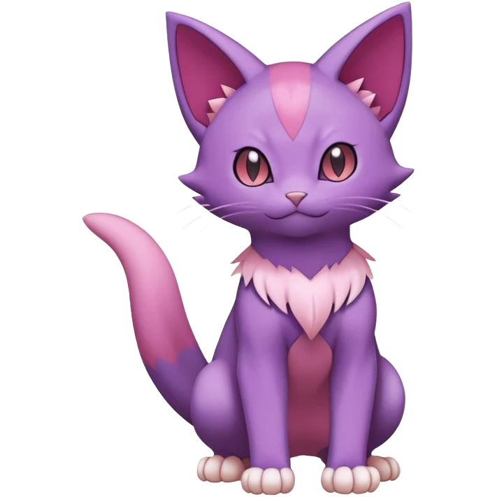 Purrloin-Skitty-Pokémon-Fakémon-hybrid-creature (full body) emoji