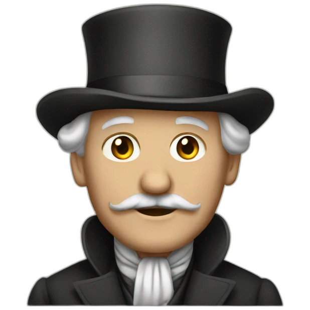an old gentleman in the 19th century emoji