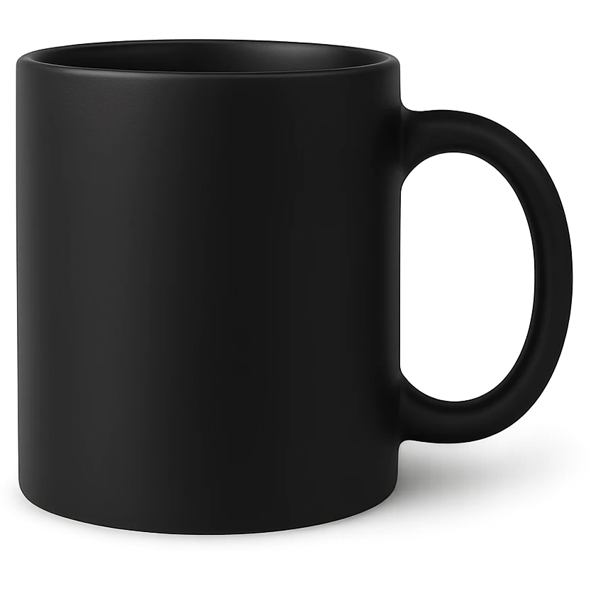 simple black mug emoji