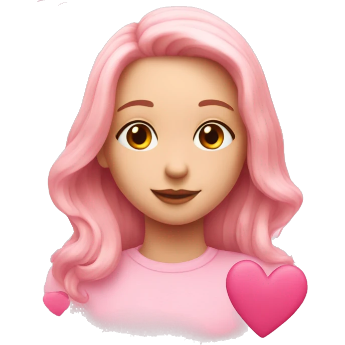 Pink hearts emoji