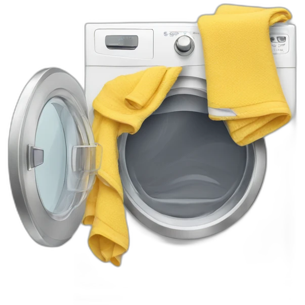Dryer with towels emoji