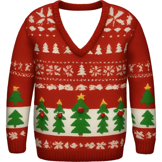 Christmas sweater emoji