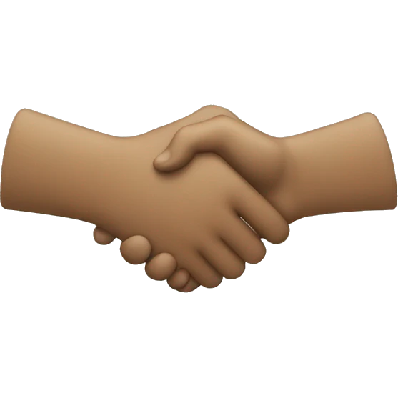 Shaking  hand emoji
