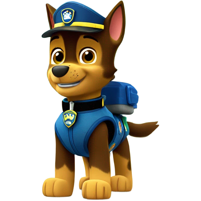 Paw patrol chase  emoji