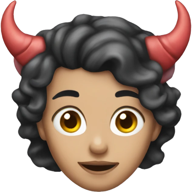 princess of hell with horns emoji