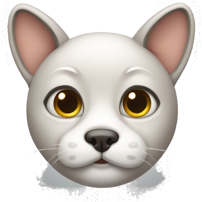 Cat wearing dog ears emoji
