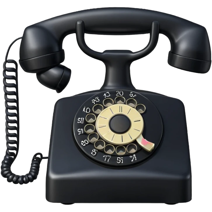 an old home phone  emoji
