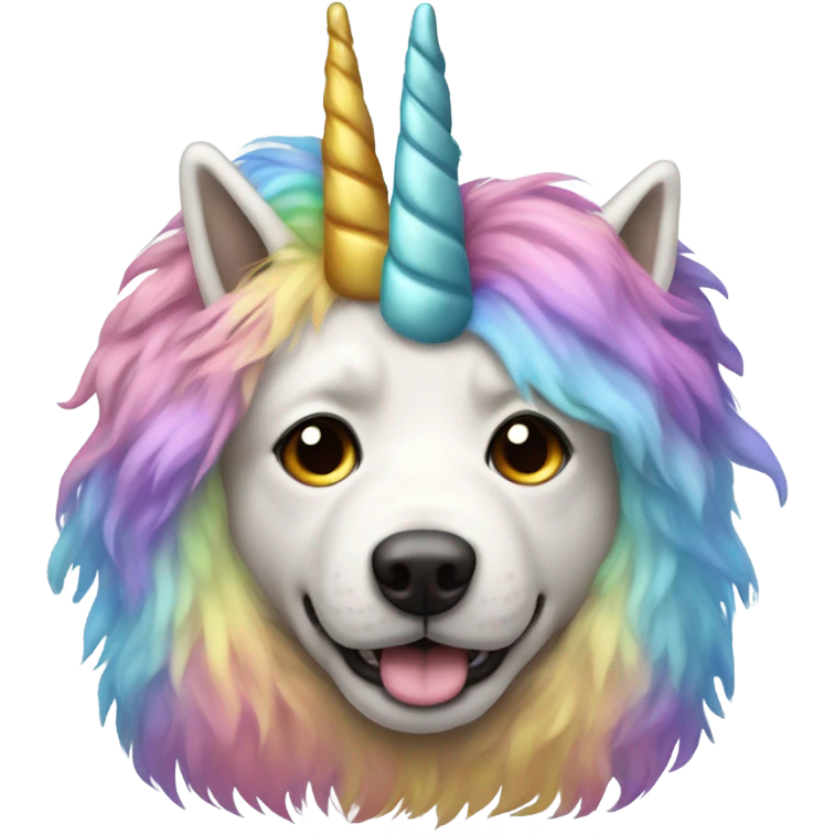 Unicorn dog emoji