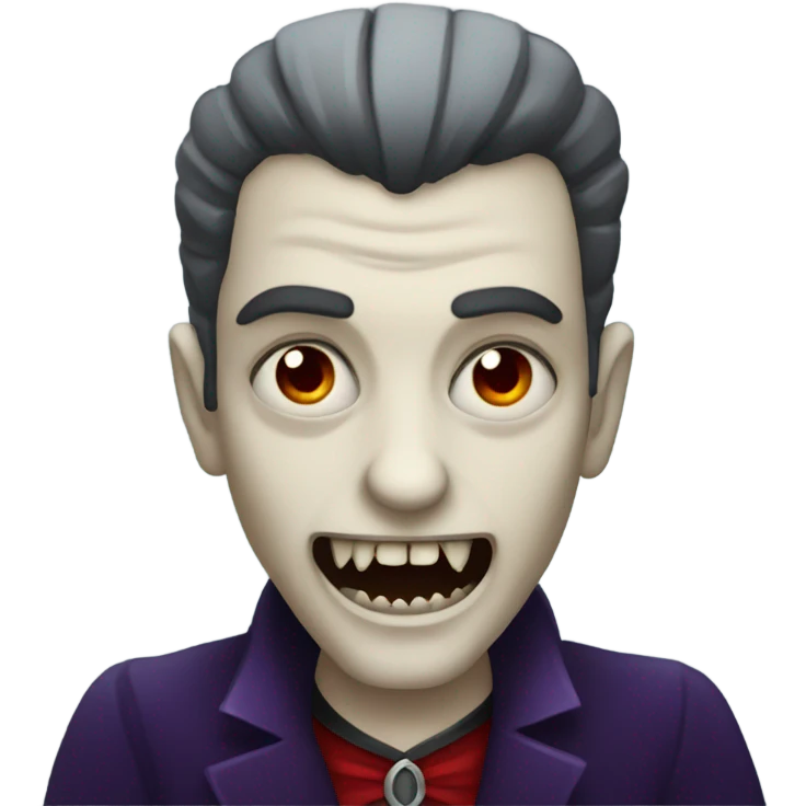 Creepy vampire emoji