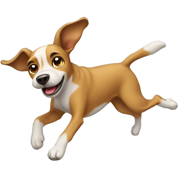 Dog flying  emoji