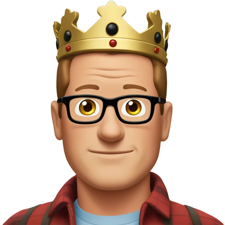 king of the hill hank hill and ladybird his dog emoji