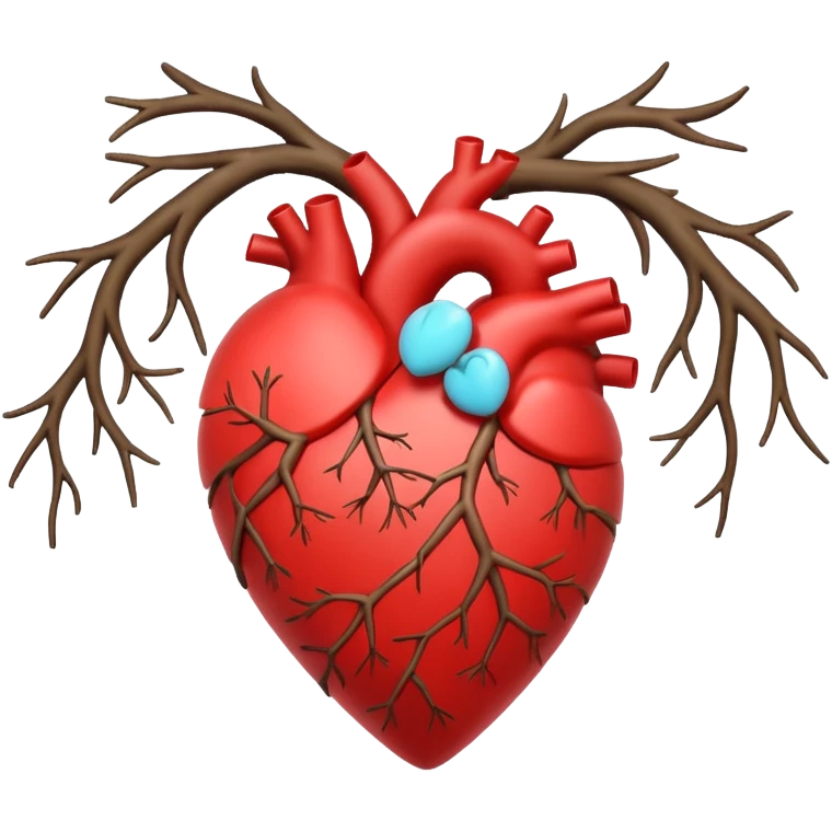 Heart made of twisted branches emoji