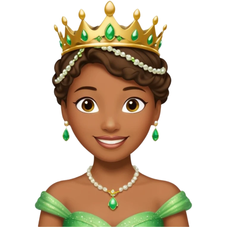tạo cho tôi emoji công chúa tianna xinh và gần giống trong phim nhất emoji