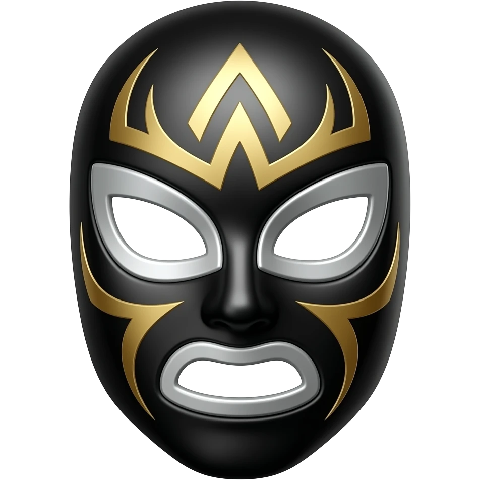 black wrestler mask emoji