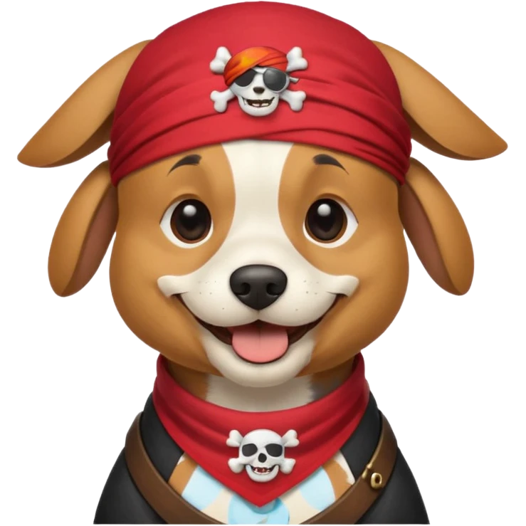 pirate dog emoji