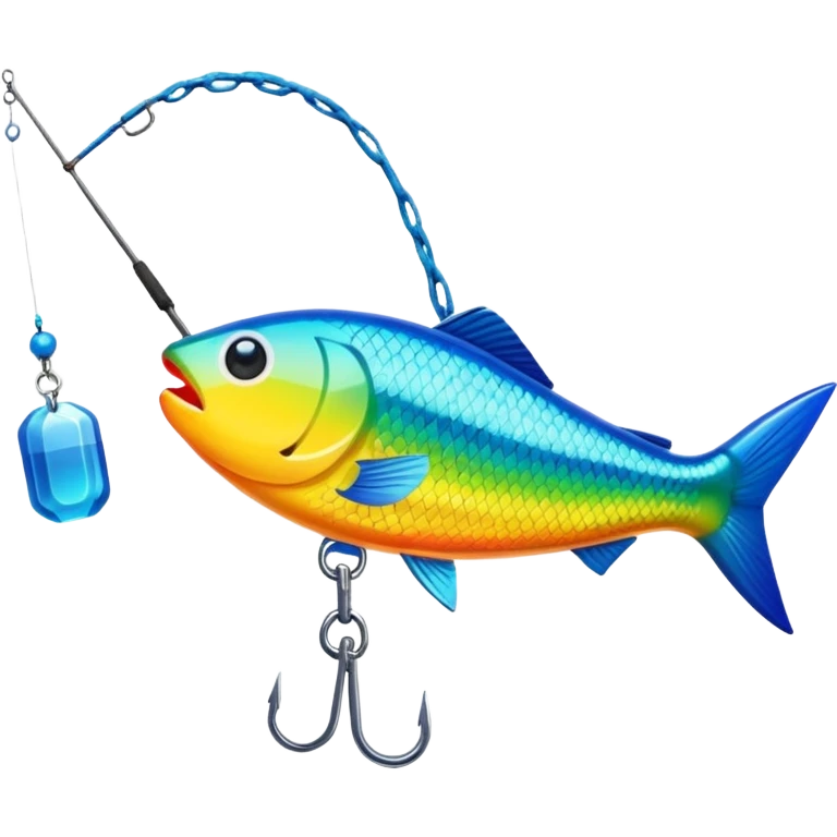 fake bait fishing emoji