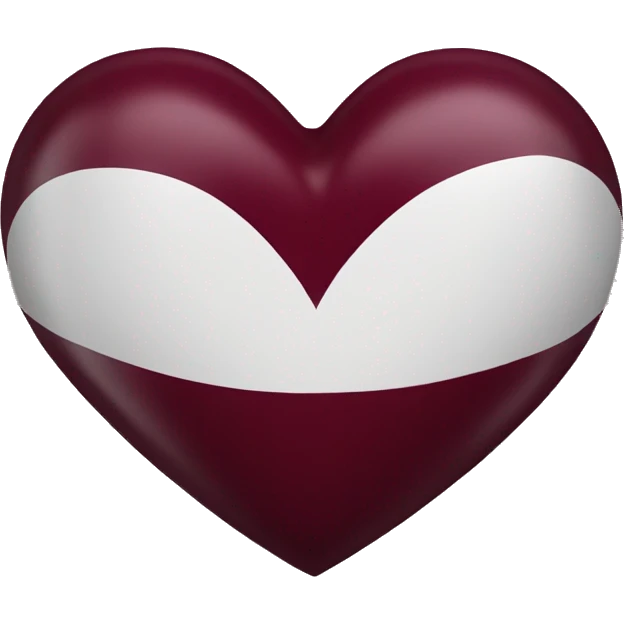 Burgundy heart emoji