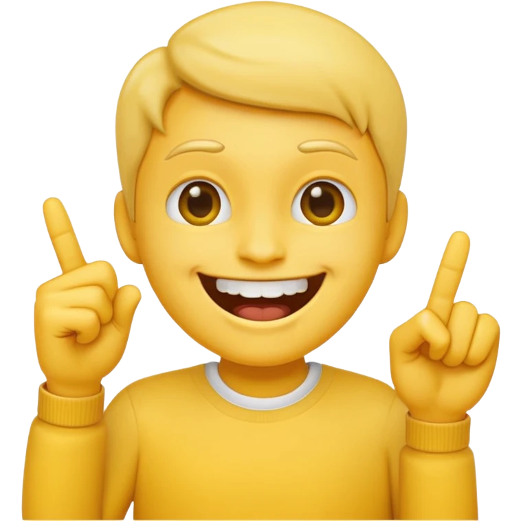 Emoji smiling with index finger in teeth emoji