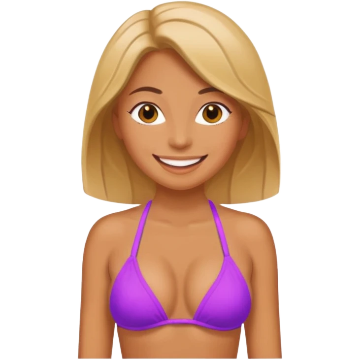 sexy women in only bikini emoji