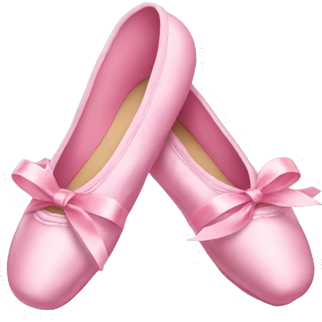 Ballet slippers with ribbon emoji