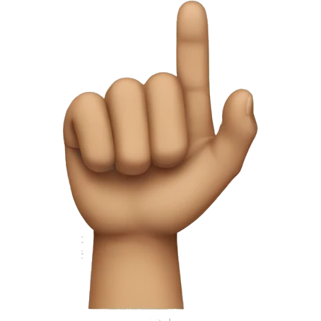 create an emoji with a hand making the number four emoji