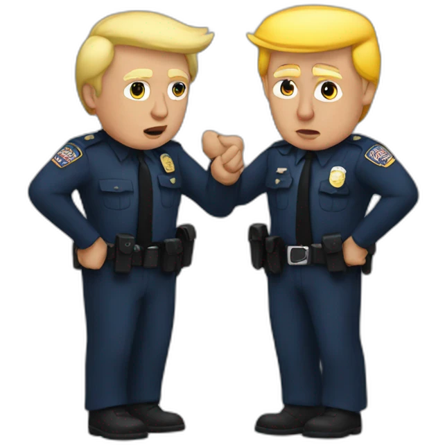 trump-getting-arrested emoji