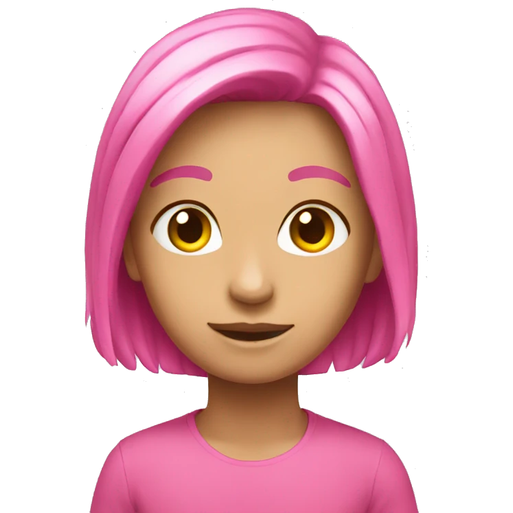 Pink emoji